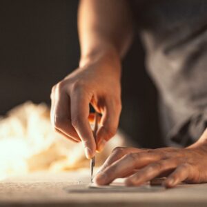 Stage de porcelaine papier