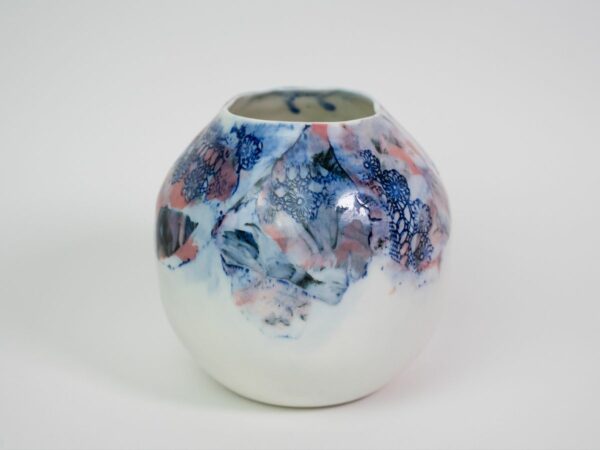 Vase boule dentelle colorée - Collection burano – Image 2