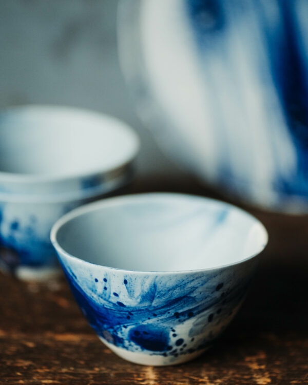 Grand bol  - Collection Ligne Bleu