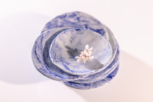 Soucoupe collection ligne Bleue